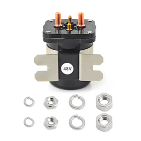 MOTO1988 front view starter solenoid showing shape and mounting benefits