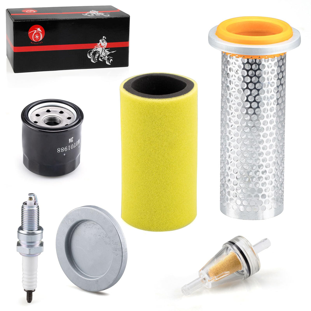 MOTO1988 air filter guide and guide cap detailed view ensuring correct fitment