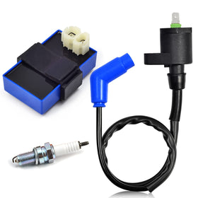 MOTO1988 close-up of ignition coil showing durable housing and reliable spark performance