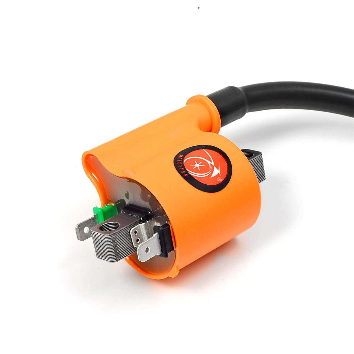 MOTO1988 detail of coil electrical connector ensuring secure connection benefit