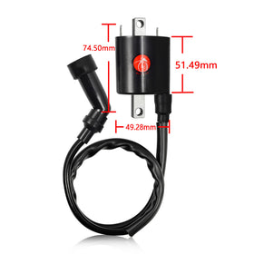 MOTO1988 coil mounting dimensions showing 90mm center hole for accurate fit