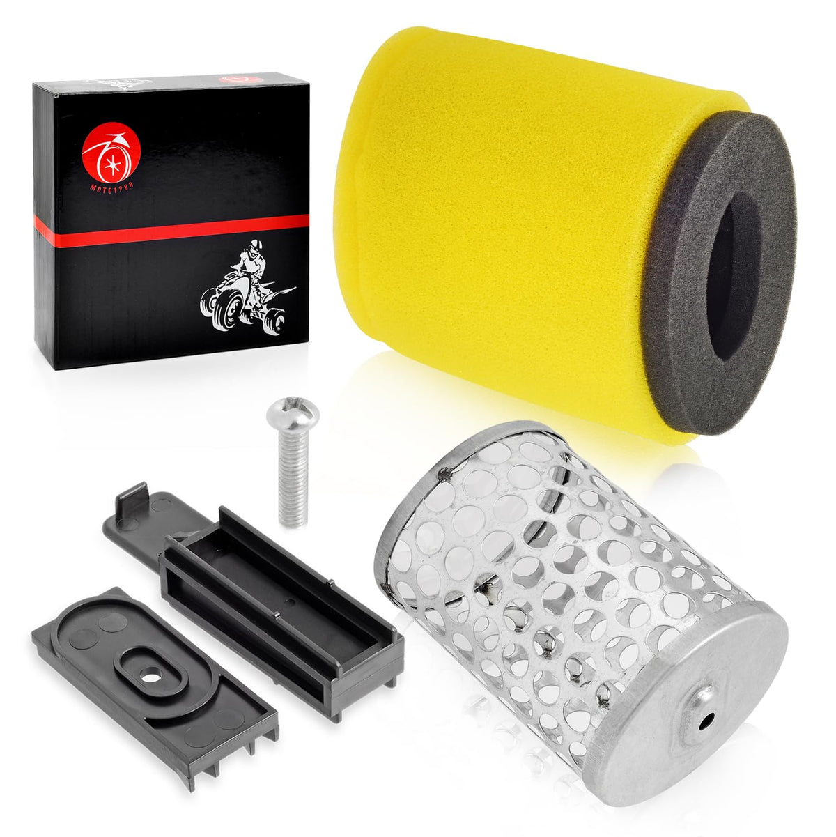 MOTO1988 installed kit inside Suzuki airbox demonstrating correct fit