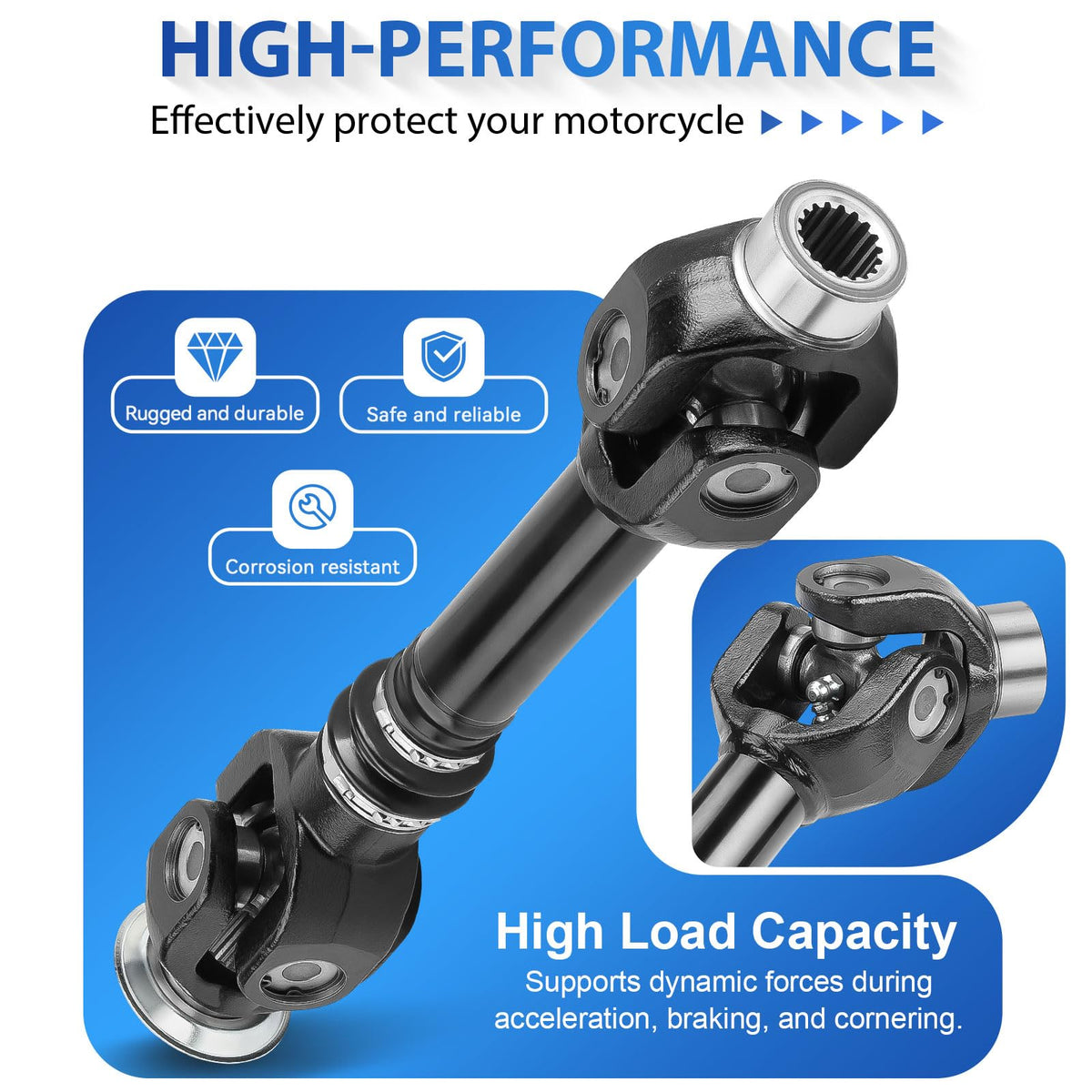 MOTO1988 shaft installed on Can-Am Outlander showing alignment