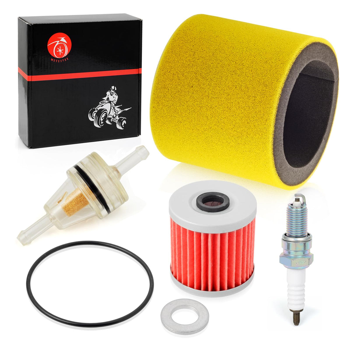 MOTO1988 kit installed on Kawasaki Bayou ATV demonstrating easy service