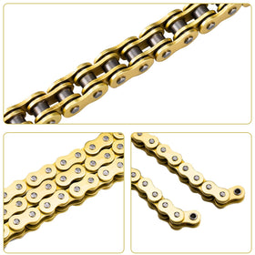 MOTO1988 gold chain on an ATV in action illustrating corrosion resistance