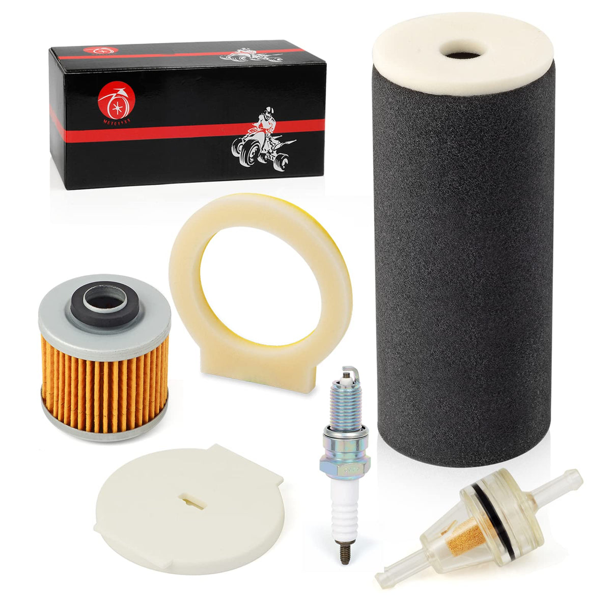 MOTO1988 oil filter label detail demonstrates correct OEM fitment