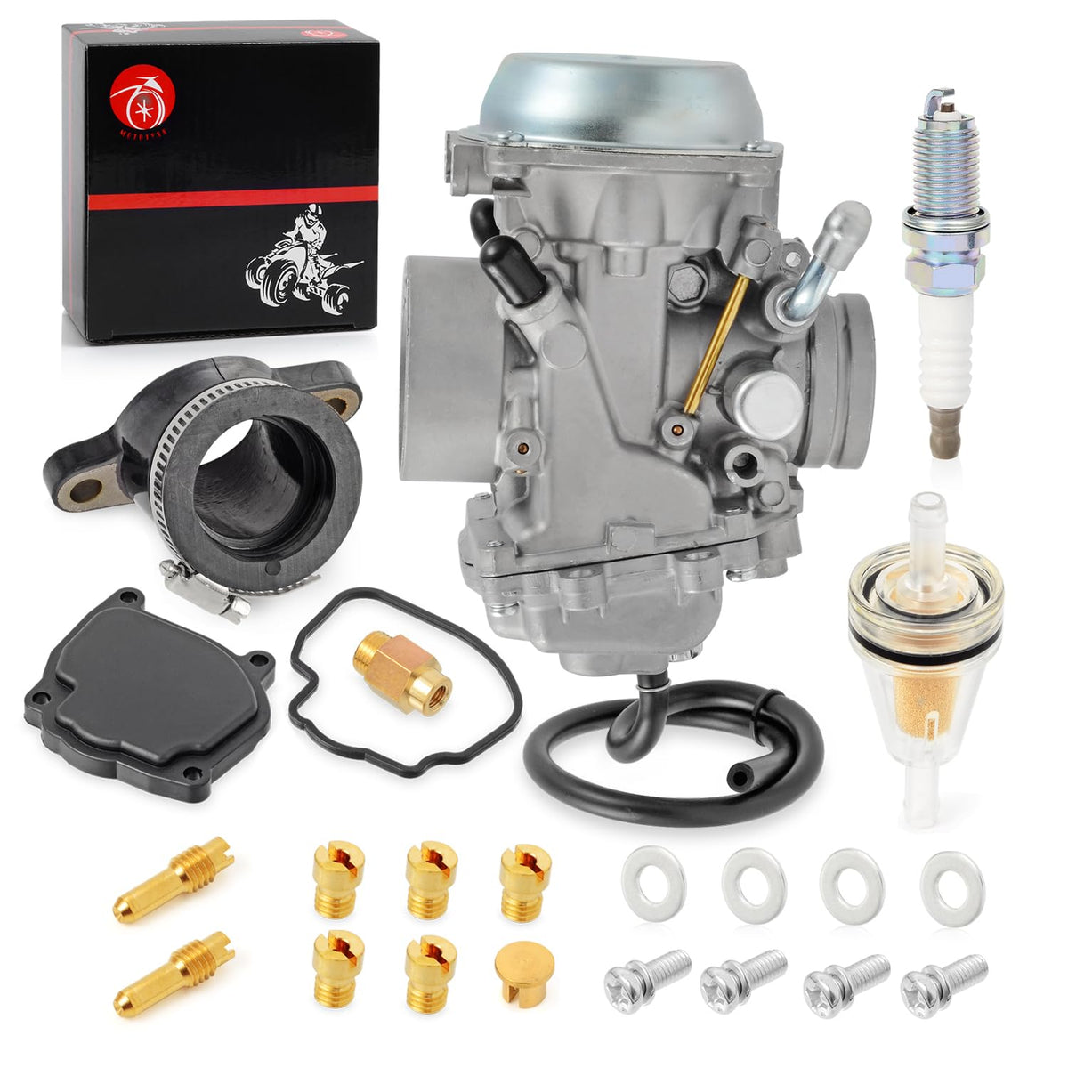 MOTO1988 packaged kit contents laid out for quick install convenience benefit