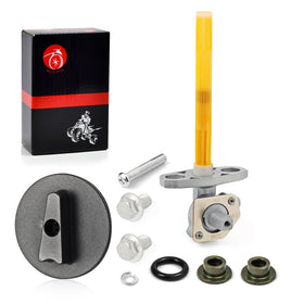 MOTO1988 petcock installed on Honda tank demonstrating correct fit and seal