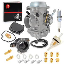 MOTO1988 spark plug and fuel filter detail showing cleaner ignition and fuel protection benefit