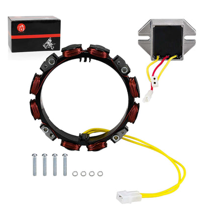 MOTO1988 stator front view showing coil and mounting holes for reliable fit