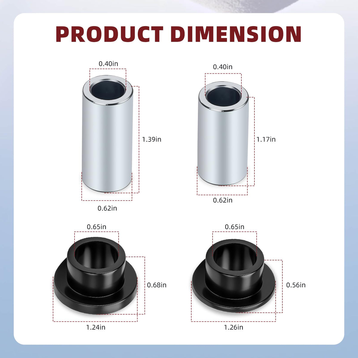 MOTO1988 upper bushing close-up showing durable material and precise fit benefits