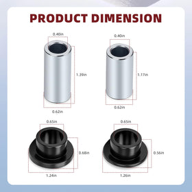 MOTO1988 upper bushing close-up showing durable material and precise fit benefits