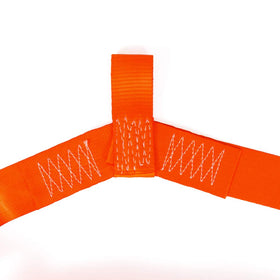 MOTO4U coiled strap ready for compact storage and easy carry