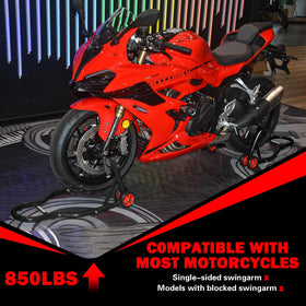MOTO4U frame weld and finish showing durable powder coat protection