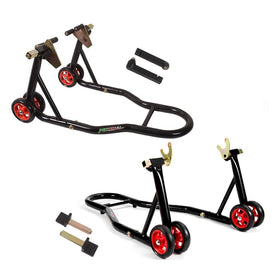 MOTO4U front stand overview showing stable lift and easy maintenance