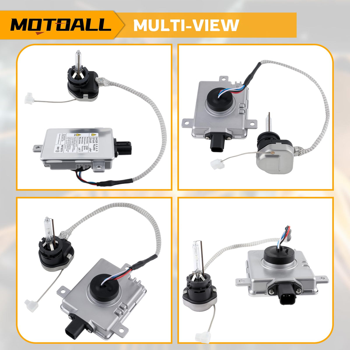 MOTOALL aluminum housing texture showing heat-dissipating surface for durability