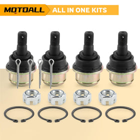 MOTOALL ball joint on ATV in repair bay illustrating easy DIY suspension maintenance