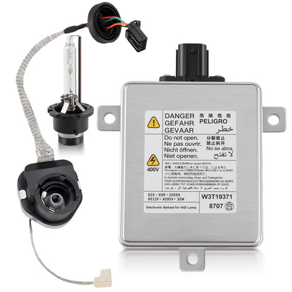 MOTOALL ballast front view showing connectors and mounting points for quick fit