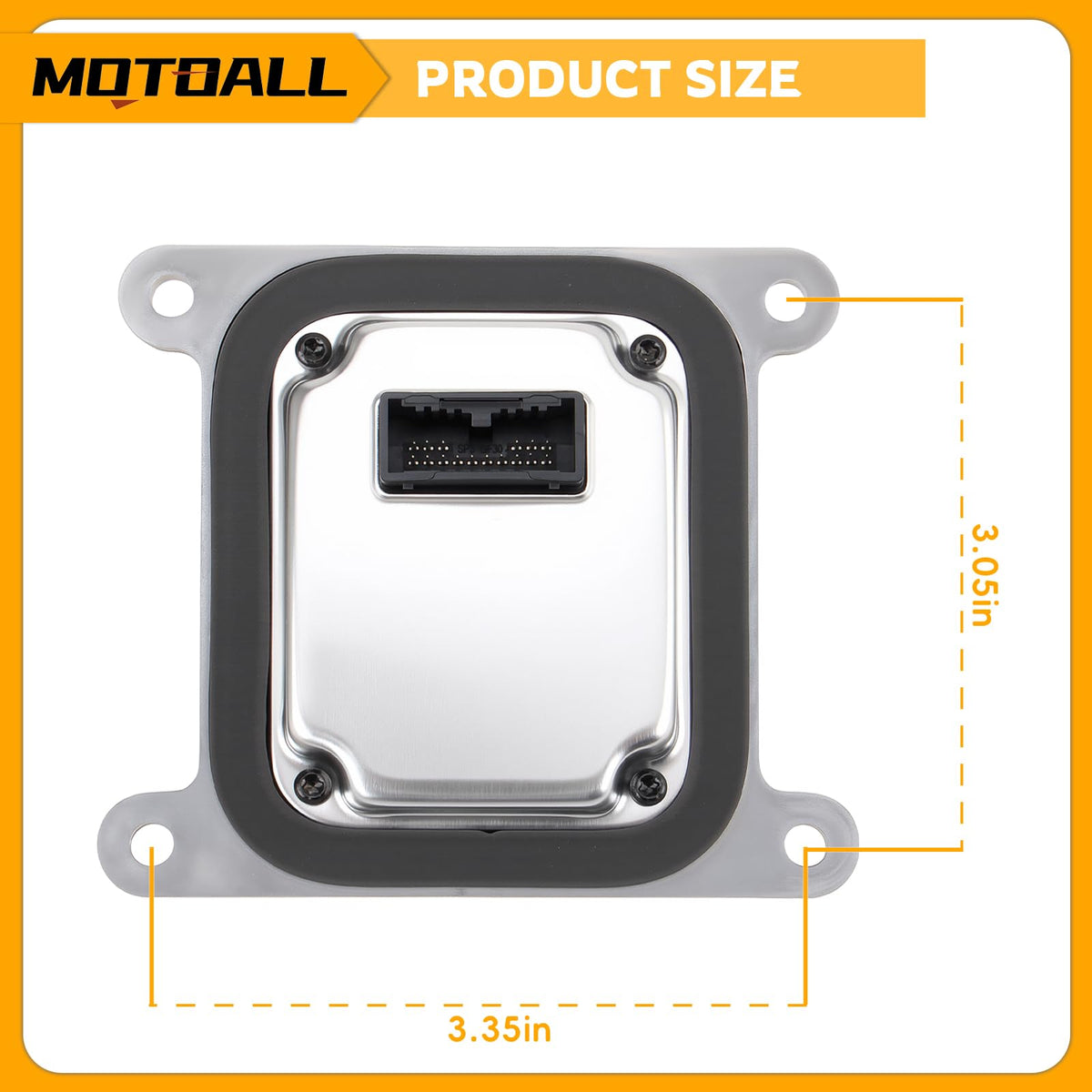 MOTOALL ballast mounting points highlighted for correct alignment benefit