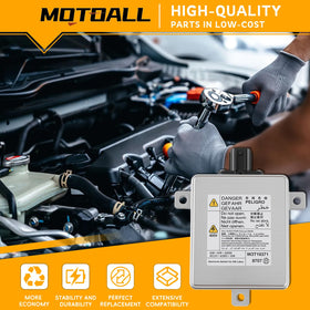 MOTOALL ballast side profile highlighting compact aluminum housing and cooling