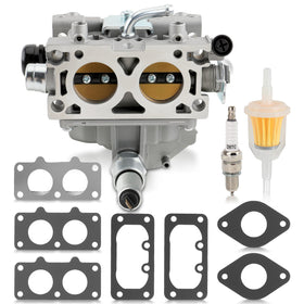MOTOALL carburetor front view showing intake ports and clean cast finish for reliable fit