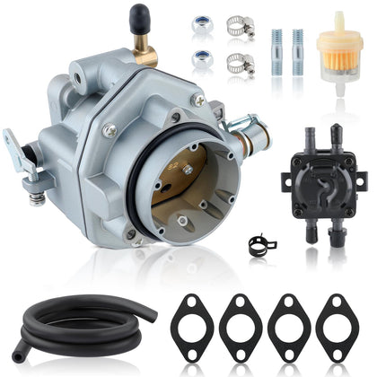 MOTOALL carburetor front view showing inlet ports and improved fuel control benefit