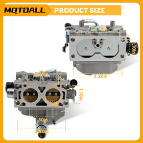 MOTOALL carburetor side showing linkage and adjustment points to restore throttle response