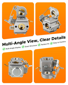 MOTOALL carburetor throttle linkage closeup showing precise control and responsiveness