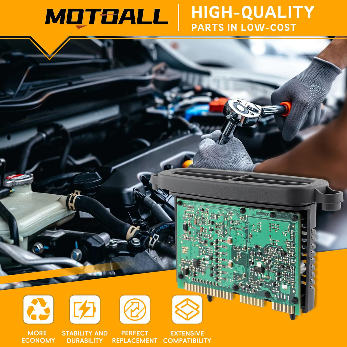 MOTOALL close-up of electrical connector pins for reliable plug-and-play benefit