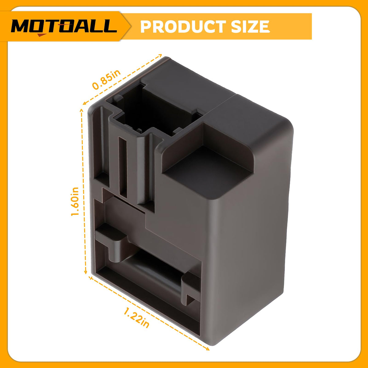 MOTOALL ELD connector close-up highlighting secure plug fit and reliability