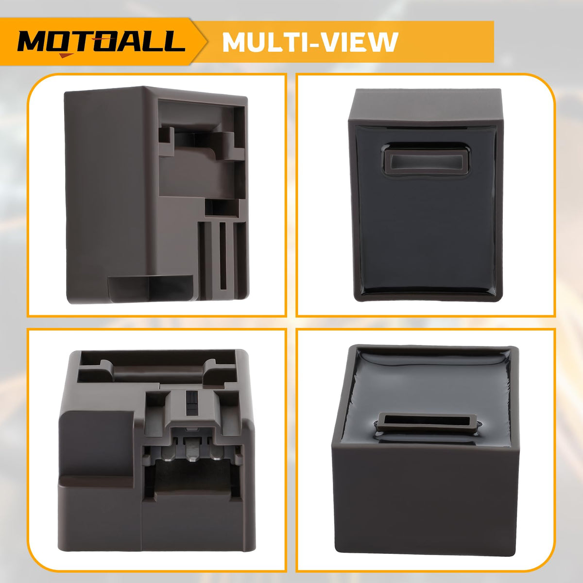 MOTOALL ELD size next to a ruler showing scale for correct fit confidence