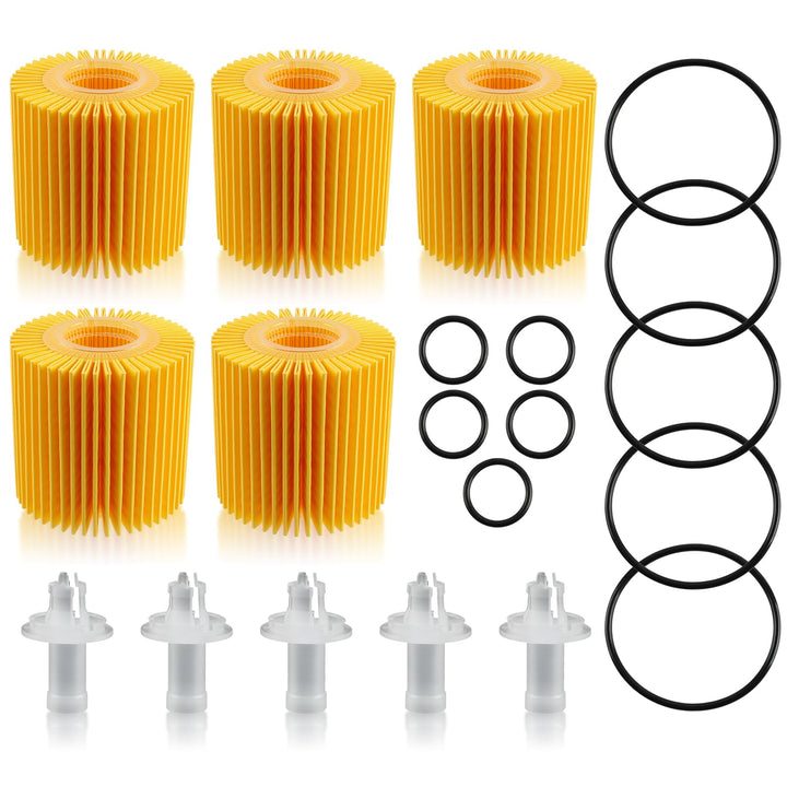 MOTOALL front packaging showing five filters and packing protection benefit