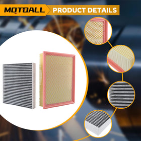 MOTOALL engine filter installed in airbox, precise fitment benefits engine airflow