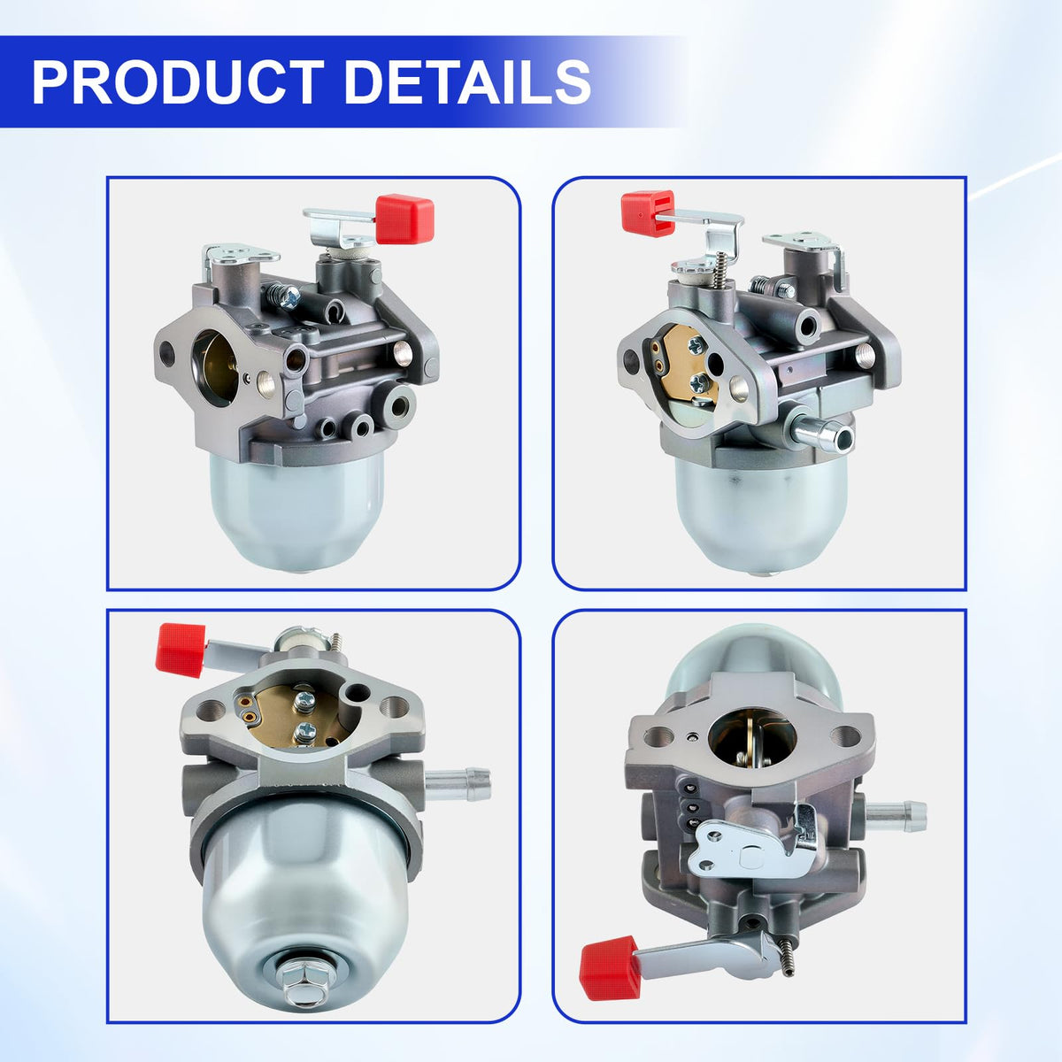 MOTOALL installed carburetor on engine demonstrating restored operation