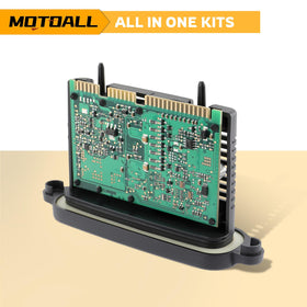 MOTOALL module installed during night drive illustrating improved visibility benefit