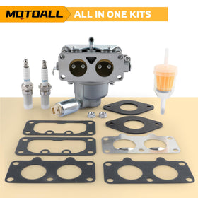 MOTOALL package contents with spark plugs and oil filter to simplify tune‑up