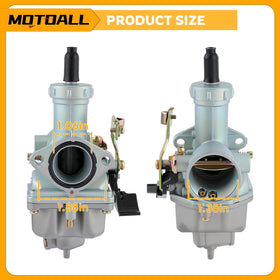 MOTOALL carburetor mounted on intake socket for quick fit confirmation