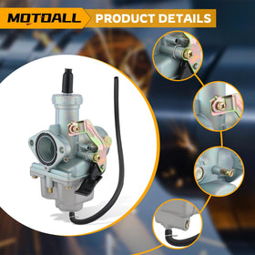 MOTOALL linkage detail showing throttle and choke connection reliability