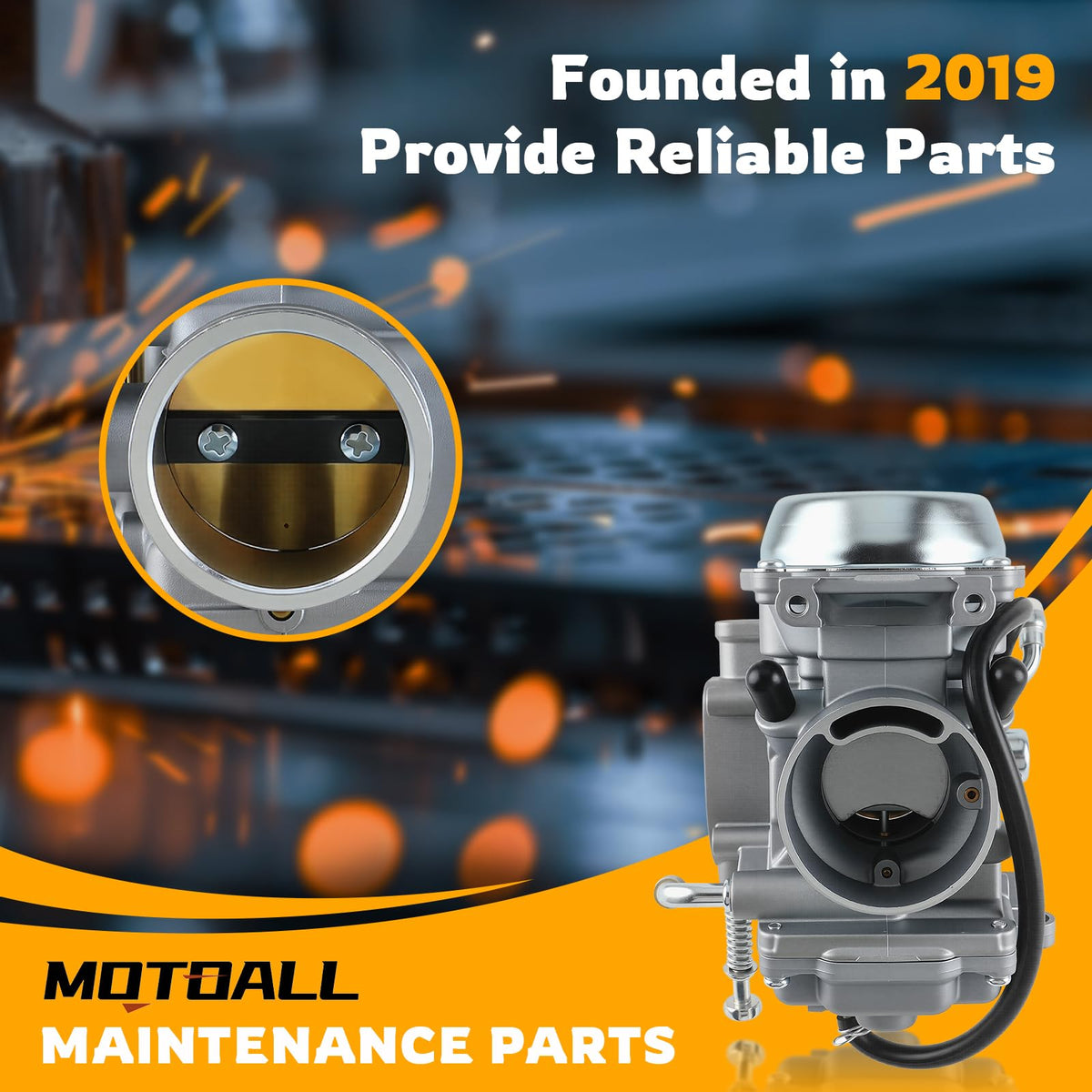 MOTOALL kit next to ruler to show dimensions and ensure correct size fitment