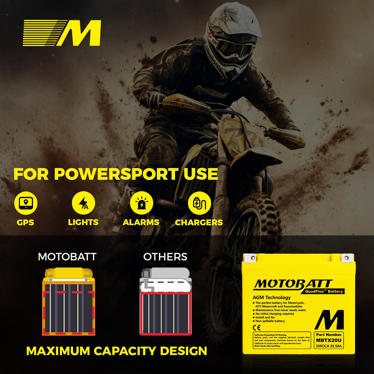 MotoBatt installed on motorcycle demonstrating reliable starting benefit