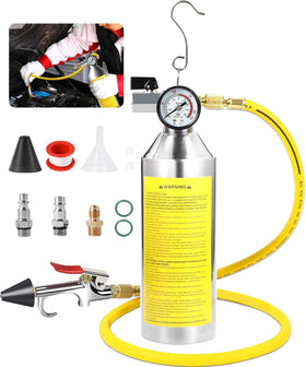 MOTOCOCHE front canister showing durable stainless steel and label for reliability
