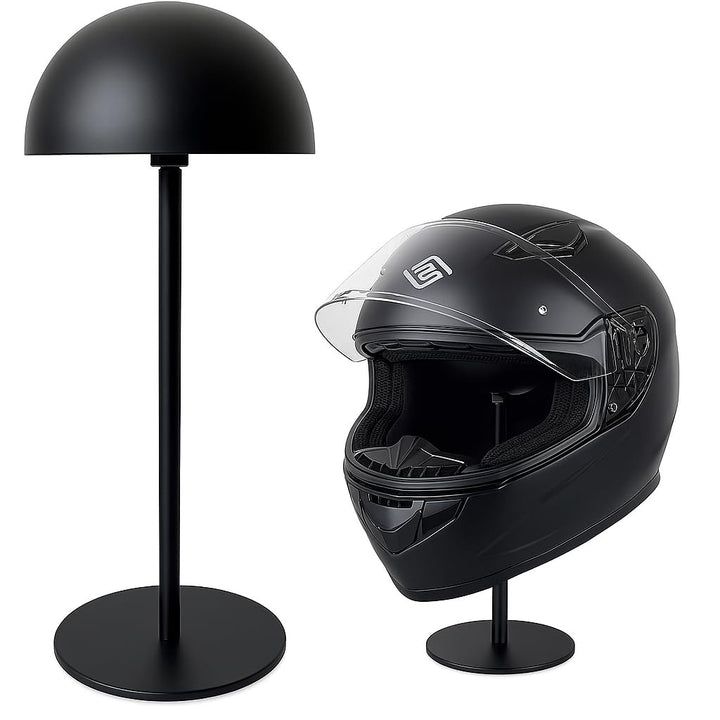 motofans front view showing sturdy metal stand for secure storage