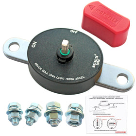 MOTOFLEX front view showing switch and red knob for easy access and security