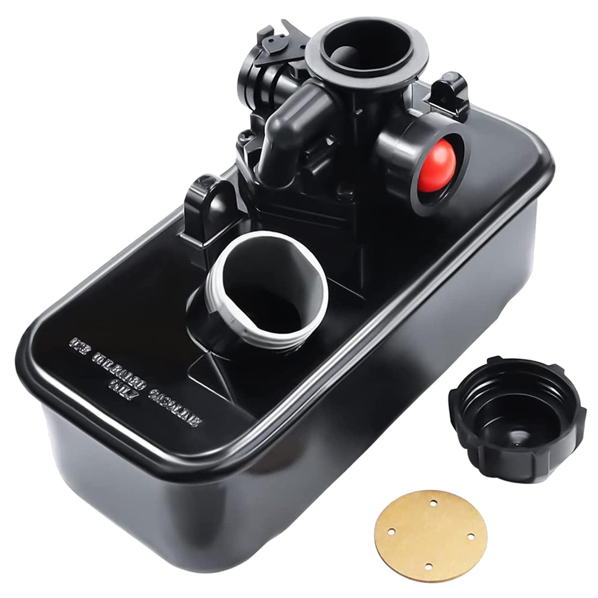 Motofoal fuel tank front view showing fit and leak prevention benefit