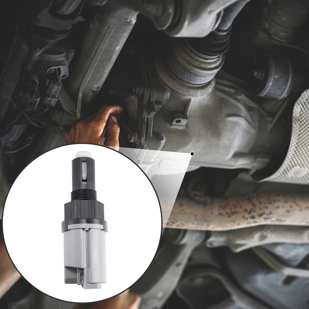 Motoforti actuator electrical connector close-up for easy plug-and-play benefit
