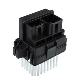 Motoforti front view of blower motor resistor showing fit and benefit of easy replacement