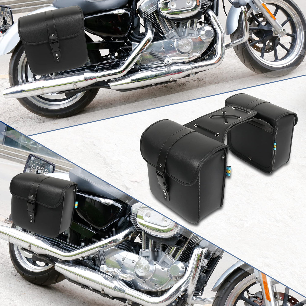 Motoforti side profile mounted on motorcycle for sleek appearance benefit