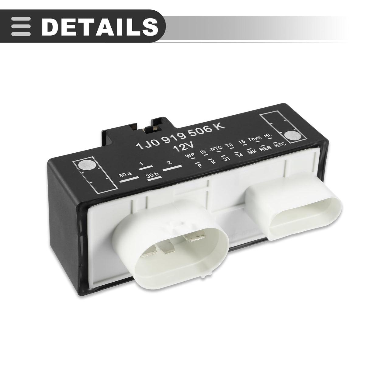 Motoforti size comparison scale showing compact module for easy replacement and fitment