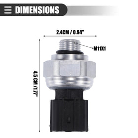 Motoforti sensor beside ruler showing compact size for easy handling and fitment