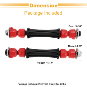 Motoforti sway links in garage lifestyle shot demonstrating professional fitment and stability benefit